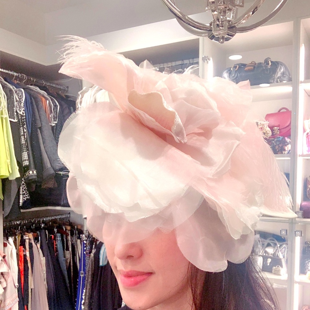 Royal Landon Light Pink Party Hat, only One ! No one will have the same one !!!